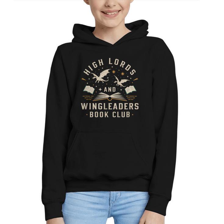 High Lords & Wingleaders Fantasy Reader Book Club Dragons Graphic Youth Hoodie