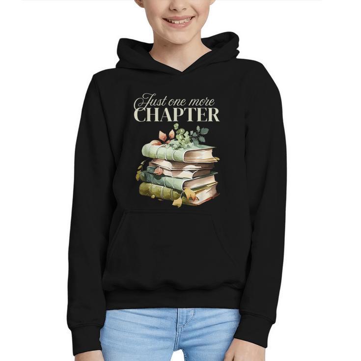 Just One More Chapter Book Lover Graphic Youth Hoodie