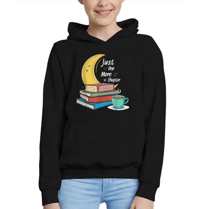 Just One More Chapter Love Book Reading Graphic Youth Hoodie