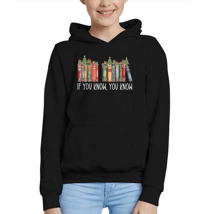 If You Know You Know 6 7 Reading Books Christmas 67 Meme Graphic Youth Hoodie