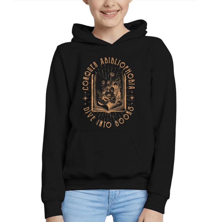 Literature Bookworm Abibliophobia Bookish Graphic Youth Hoodie