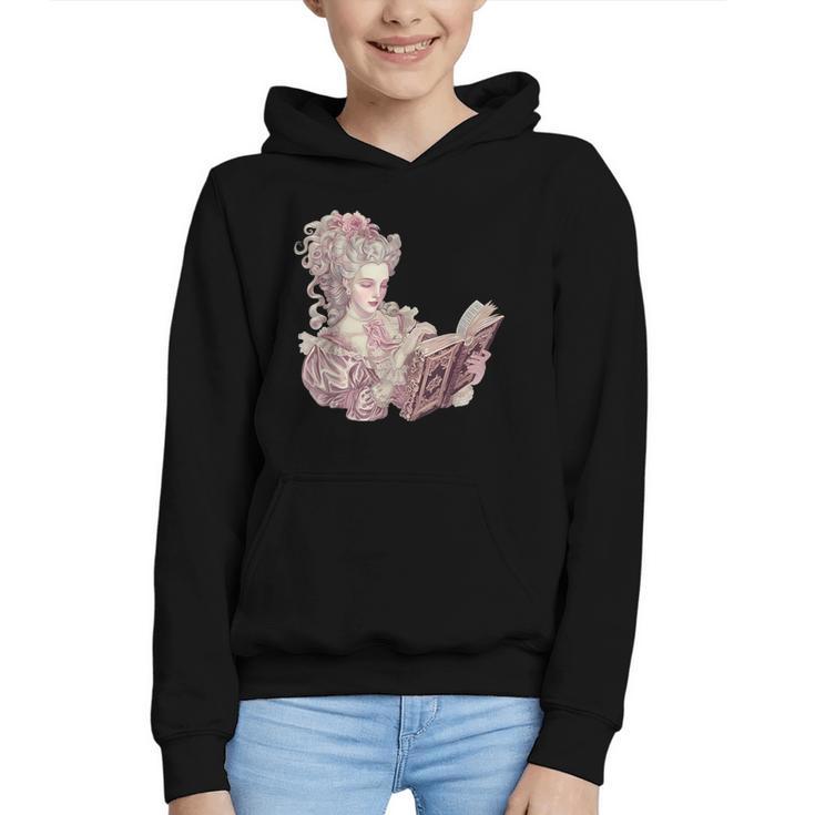 Marie Antoinette Reading A Book Graphic Youth Hoodie