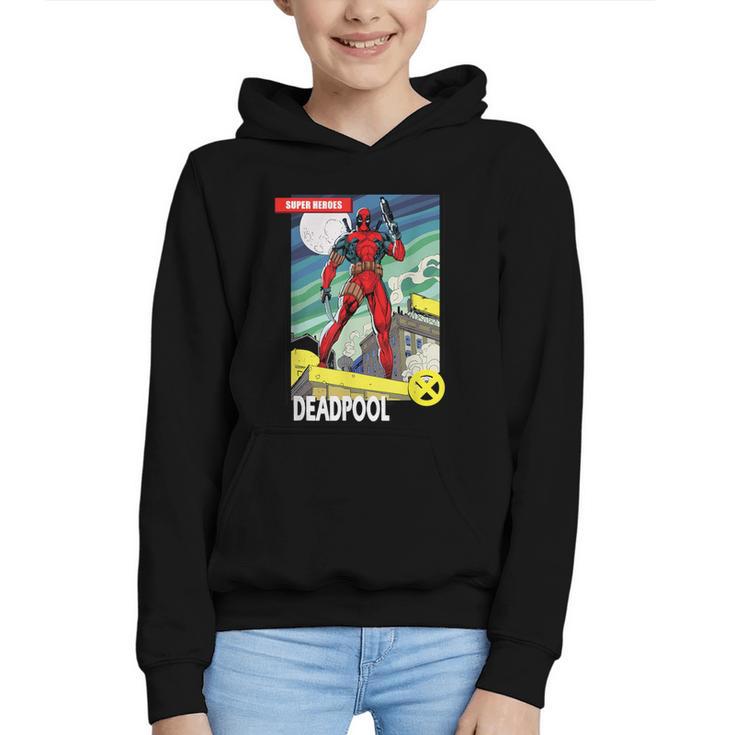 Marvel Comics Deadpool Vintage Book Art Graphic Youth Hoodie
