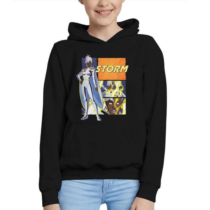 Marvel X-Men '97 Storm Vintage Classic Comic Book Panels Graphic Youth Hoodie