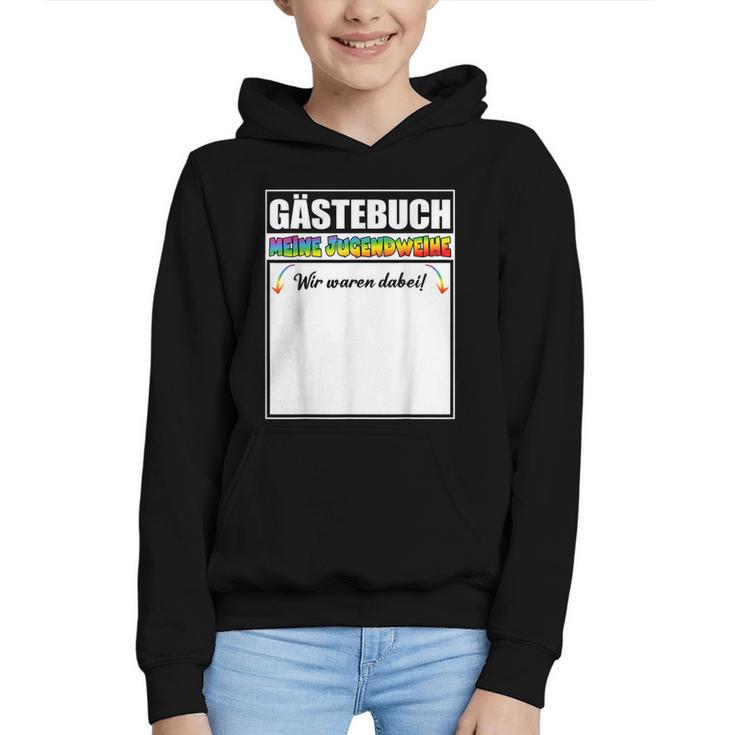 Meine Jugendweihe Guest Book Colourful Wir Waren Dabei MäDchen German Graphic Youth Hoodie