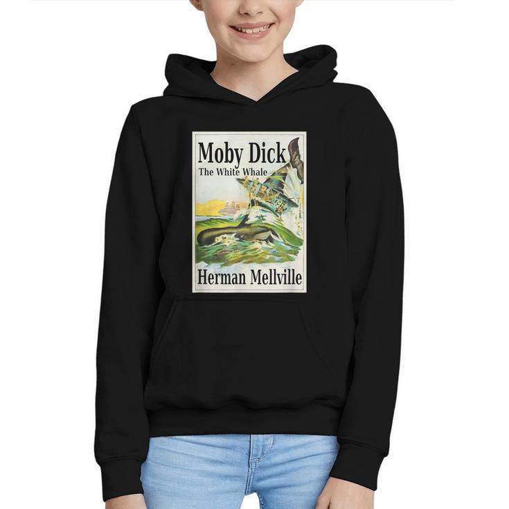Moby Dick Book Cover Illustration Graphic Youth Hoodie