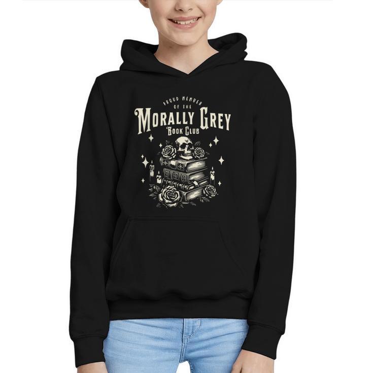 Morally Grey Book Club Reading Shirt Bookish Bookworm Graphic Youth Hoodie