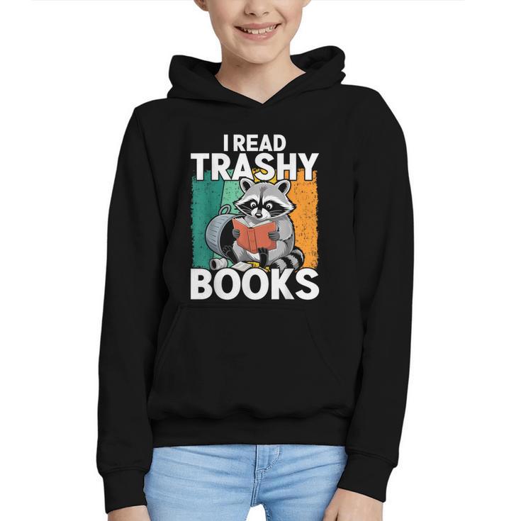 Raccoon Smutty Book Lover Spicy Romance Novels Women's Graphic Youth Hoodie