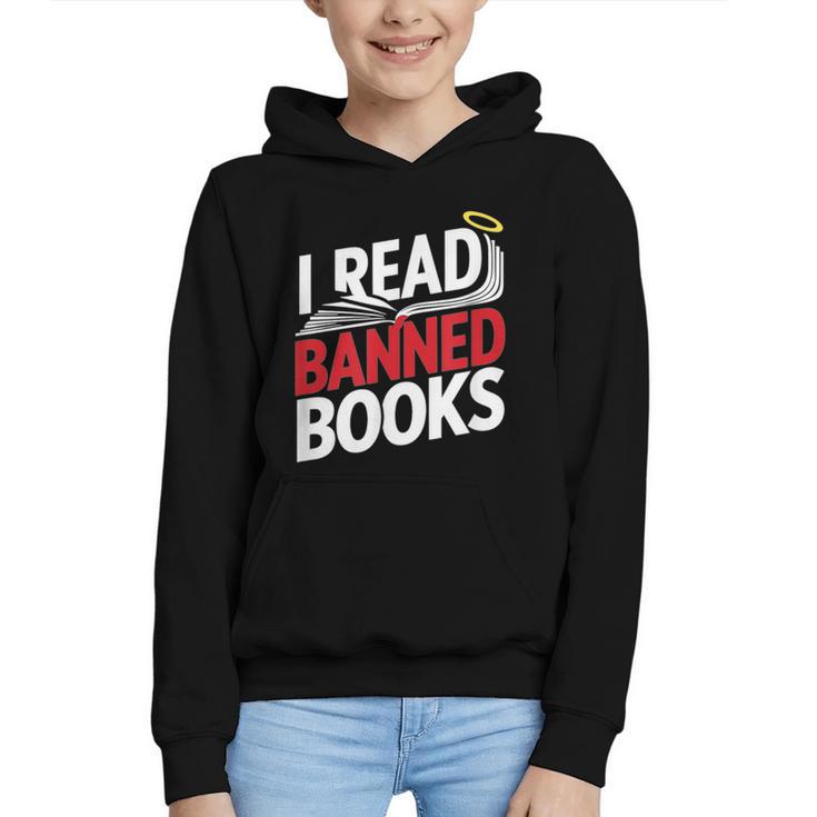 I Read Banned Books Defiant And Bold Graphic Youth Hoodie
