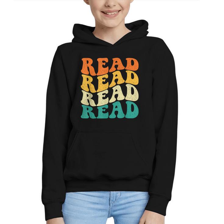 Read Read Read Read Book Lover Reading Bookworm Reader Graphic Youth Hoodie