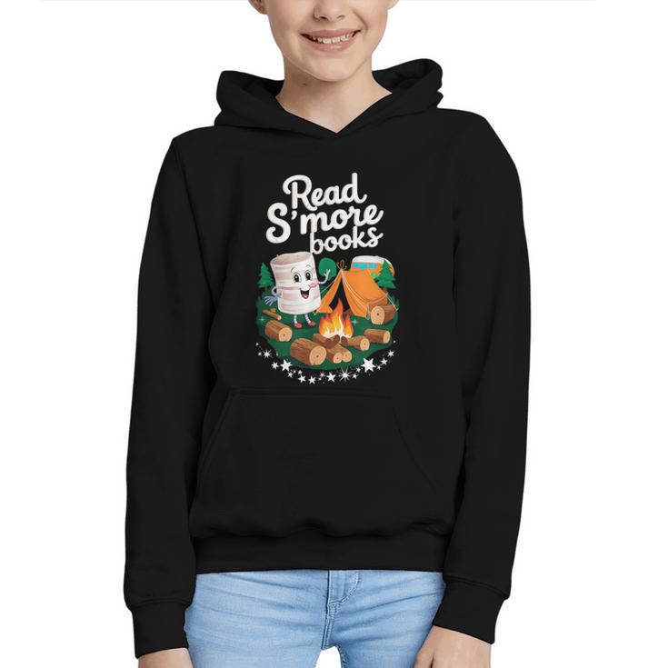 Read S'More Books Around Campfire National Book Week Graphic Youth Hoodie