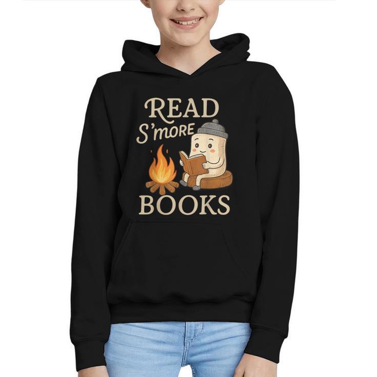 Read S'More Books Campfire Reading Book Lovers Camper Graphic Youth Hoodie