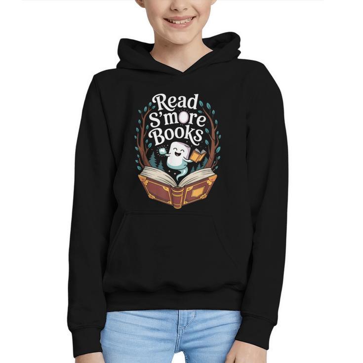 Read S'More Books Camping Outdoors Travel Campfire Graphic Youth Hoodie