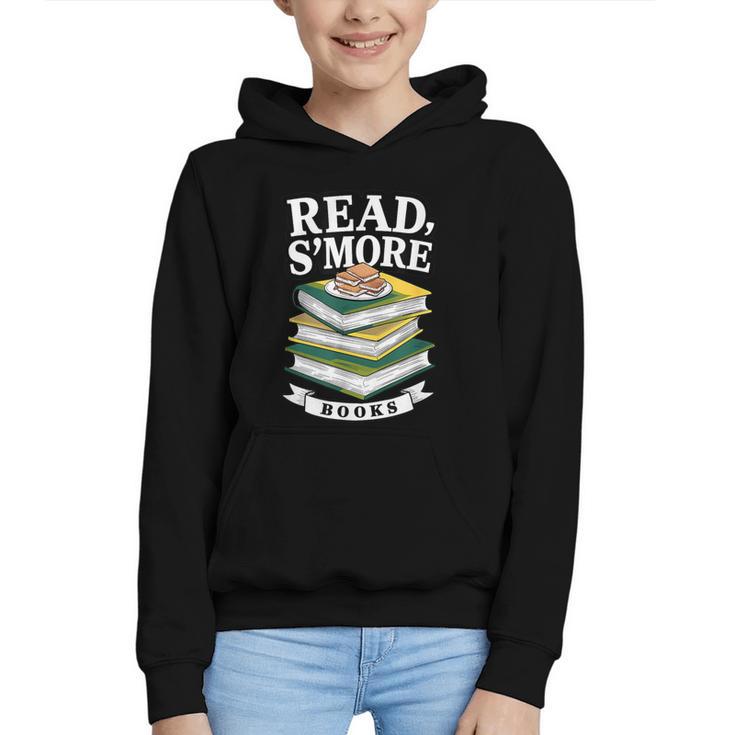 Read S'More Books Marshmallow Reading Smores Graphic Youth Hoodie