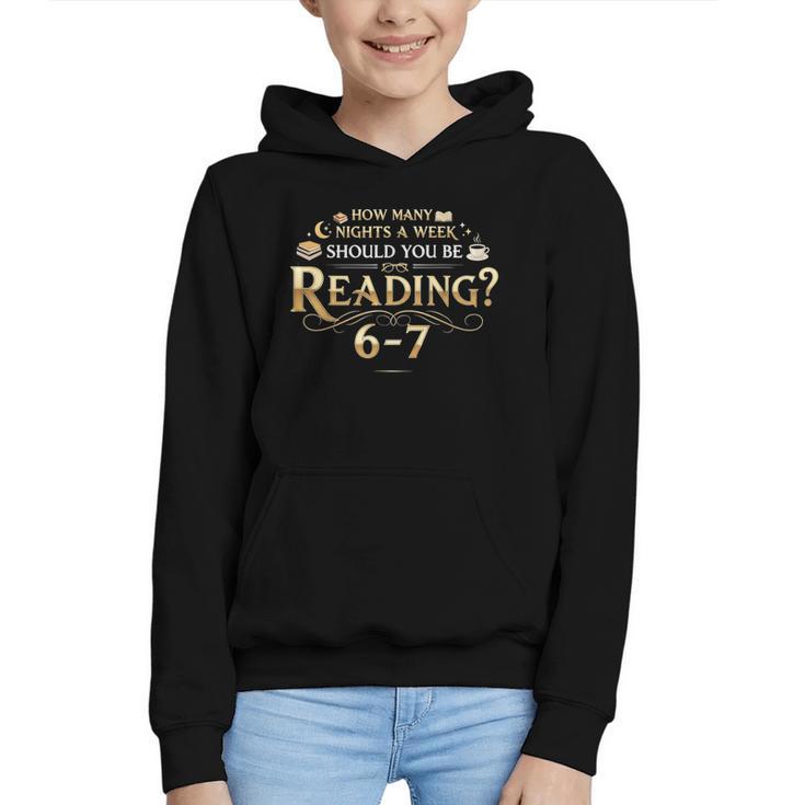 Reading 6–7 Teacher Librarian English Book Lover Quote Graphic Youth Hoodie