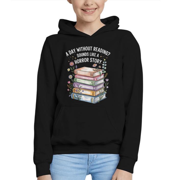 Reading Book Lover Humor For Readers And Bookworms Graphic Youth Hoodie