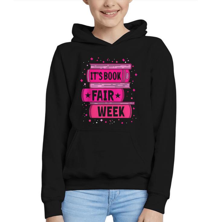 Reading Books Its Book Fair Week Graphic Youth Hoodie