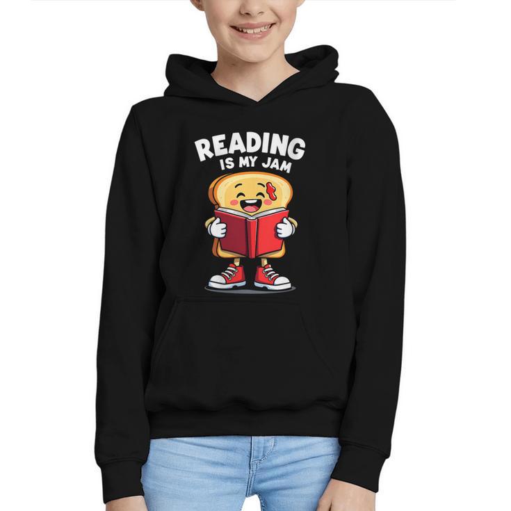 Reading Is My Jam I Love To Read Books Graphic Youth Hoodie