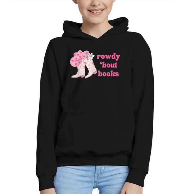 Rowdy 'Bout Books Cowboy Lovers Graphic Youth Hoodie