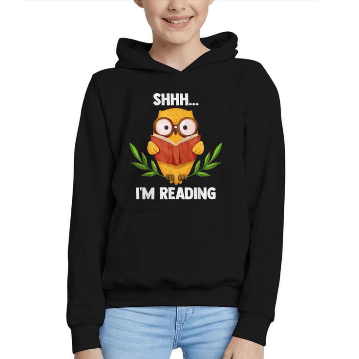 Shhh I'm Reading World Book Day Costume 2026 Kids Graphic Youth Hoodie