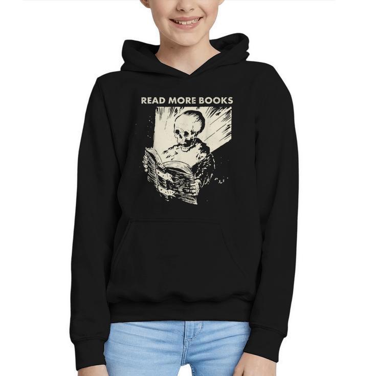 Skeleton Read More Books Graphic Youth Hoodie