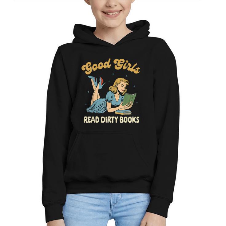 Smut Reader Book Romance Good That Girls Read Dirty Books Graphic Youth Hoodie