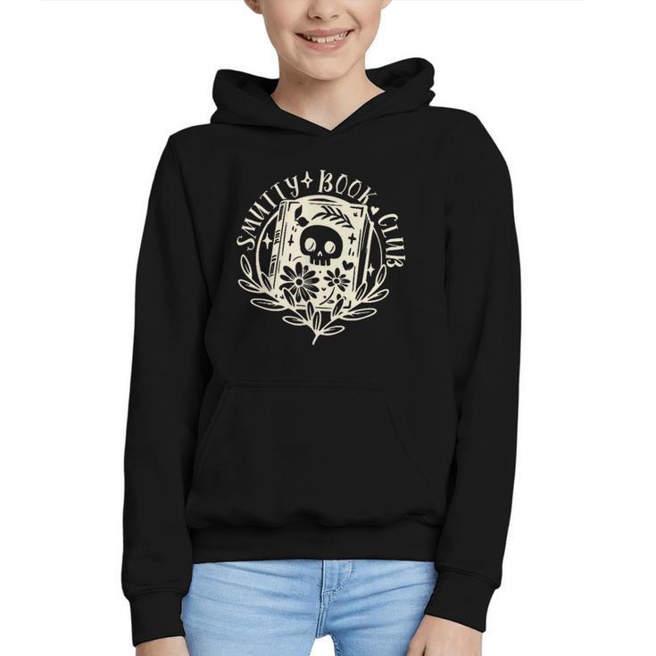 Smutty Book Club Smutty Book Lover Front And Back Spicy Book Graphic Youth Hoodie