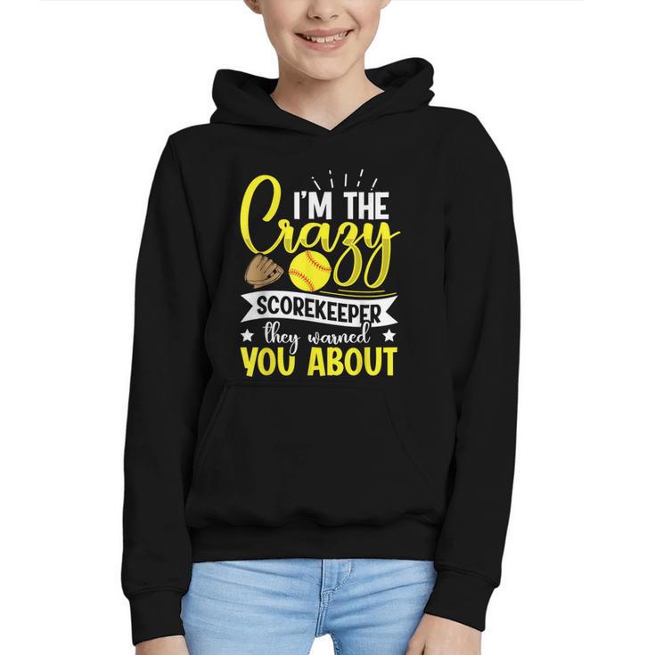 Softball Scorekeeper For a Score Book Keeper Graphic Youth Hoodie