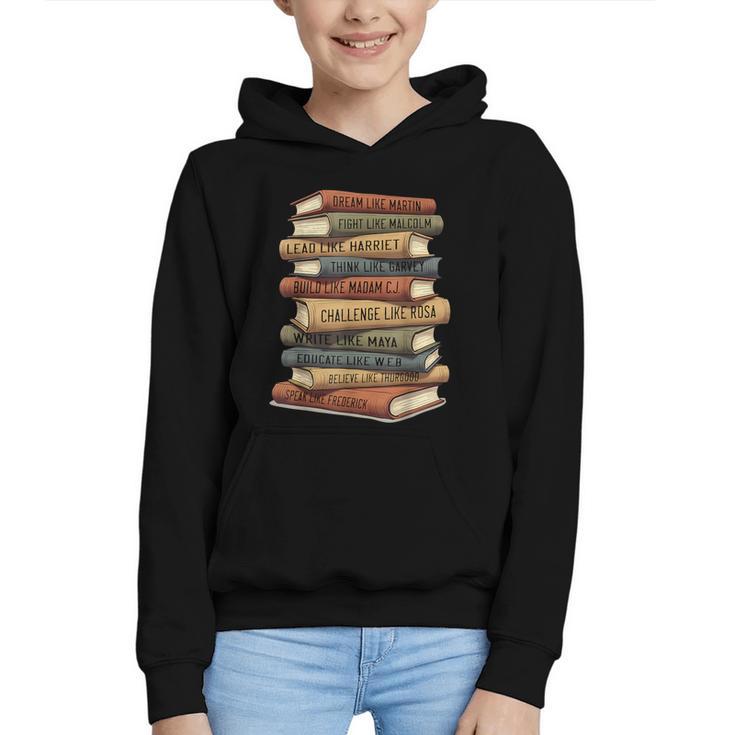 Vintage Books History Retro Book Lover Teacher Graphic Youth Hoodie