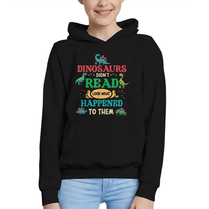 Vintage Librarian Book Reader Library Book Reading Graphic Youth Hoodie