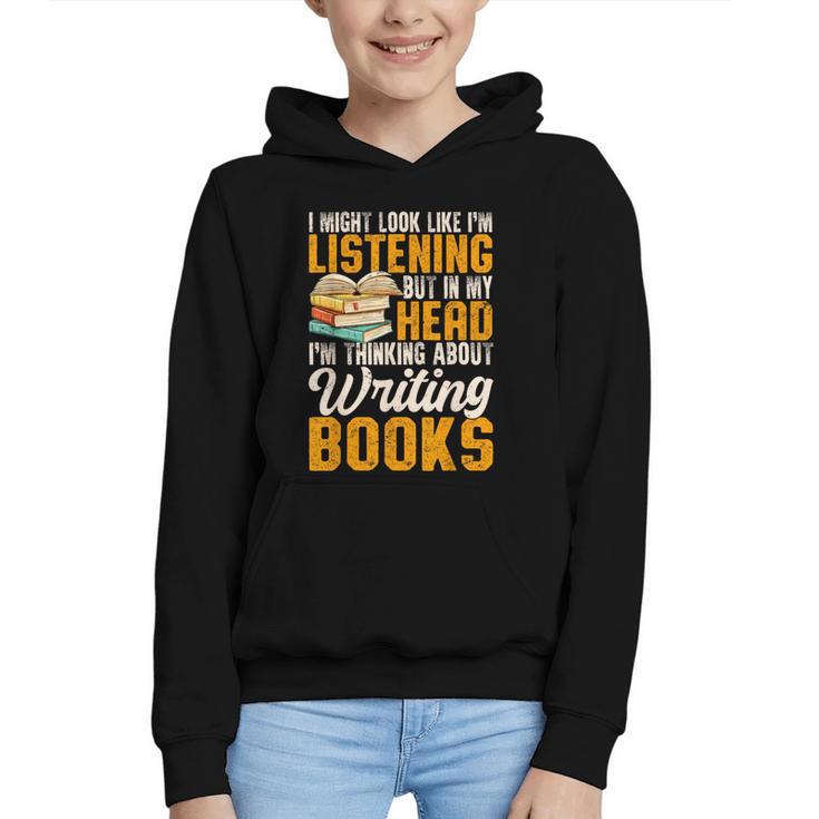 Writer Book Published Author Writers Men Women Graphic Youth Hoodie