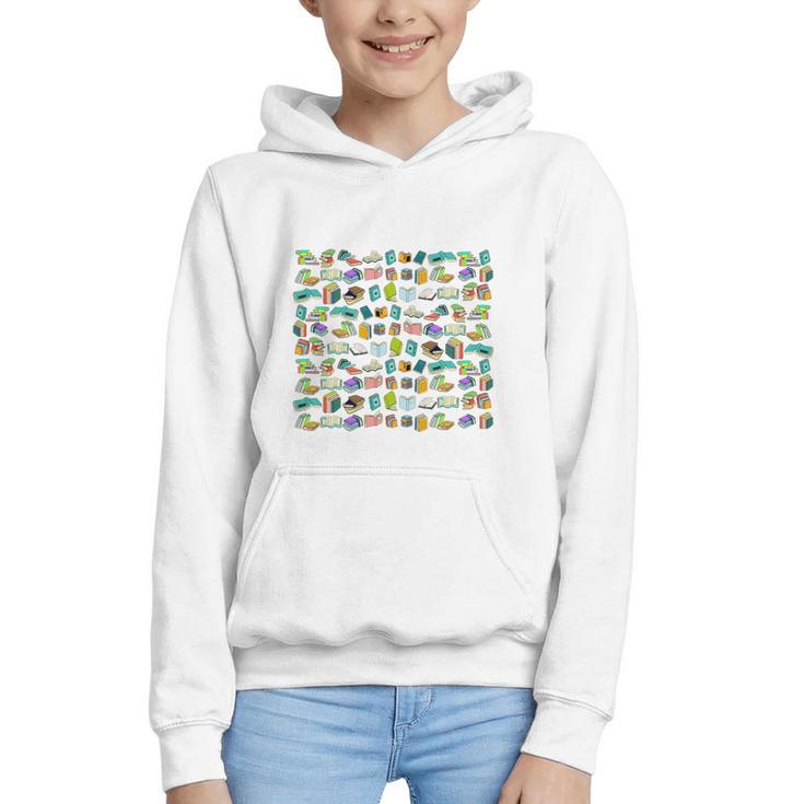 100 Days In The Books English Reading Teacher 100th Day Kids Graphic Youth Hoodie