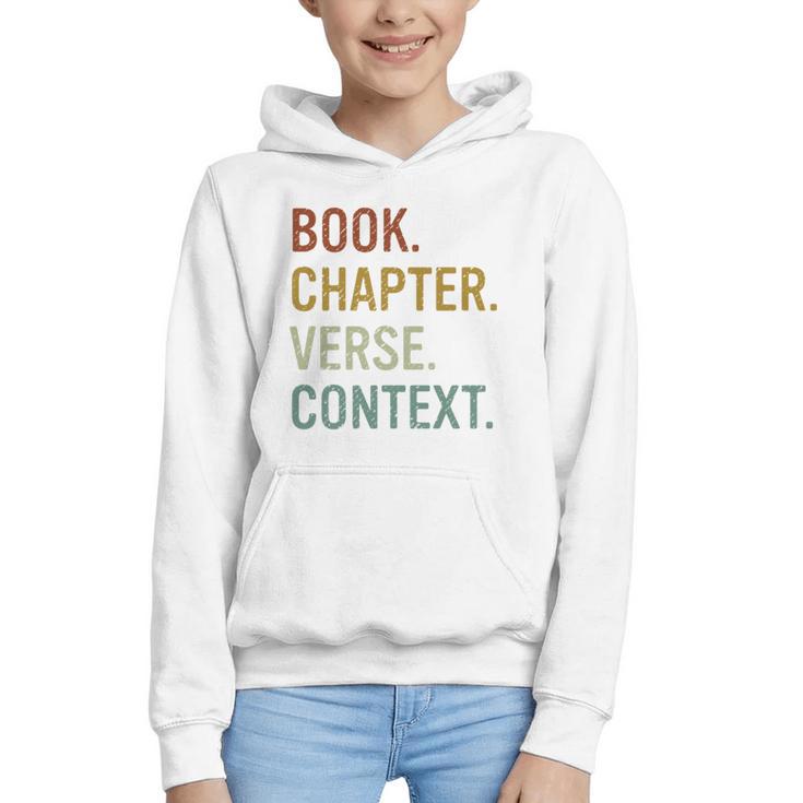 Book Chapter Verse Christian Bible Reformed Theology Graphic Youth Hoodie