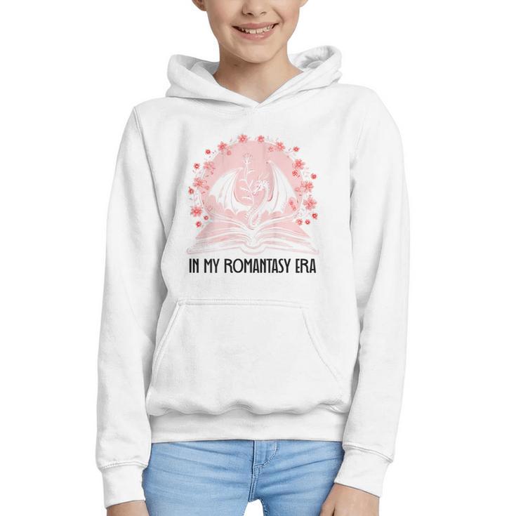 Book Dragon In My Fantasy Era Romantasy Bookish Books Lovers Graphic Youth Hoodie