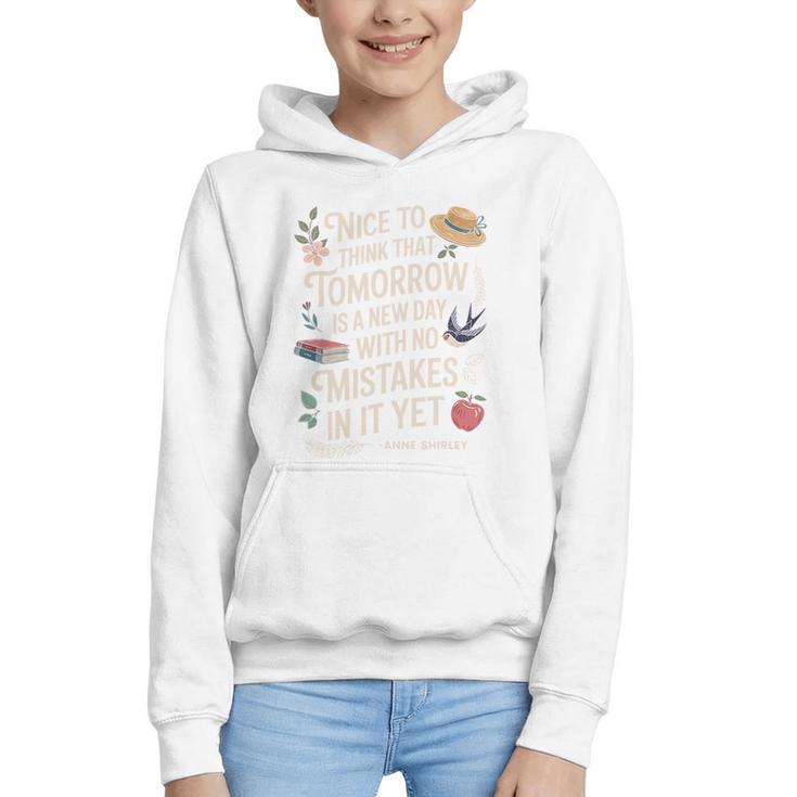 Book Lover Tomorrow Quote Anne Shirley Premium Tri-Blend Graphic Youth Hoodie