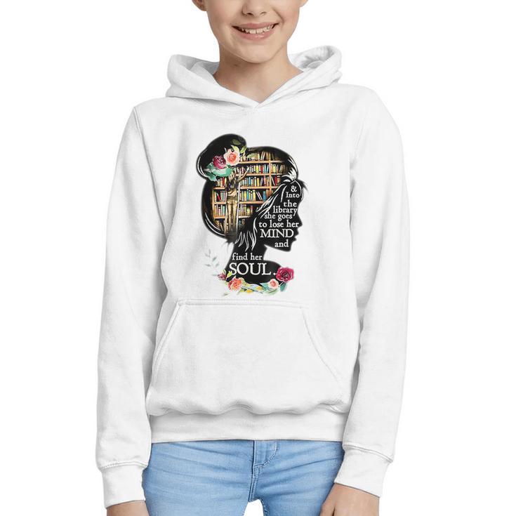 Book Reading Bookworm Book Lover Women Kids Girls Graphic Youth Hoodie
