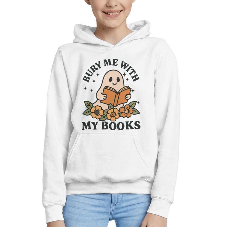 Bury Me With My Books Ghost Tee Graphic Youth Hoodie