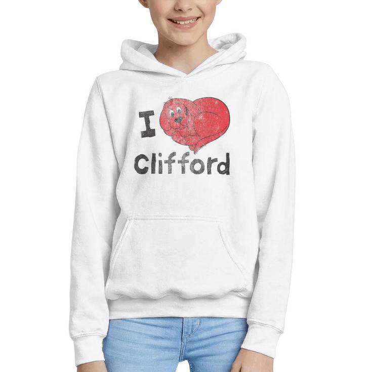 Clifford The Big Red Dog I Heart Clifford Childrens Books Graphic Youth Hoodie