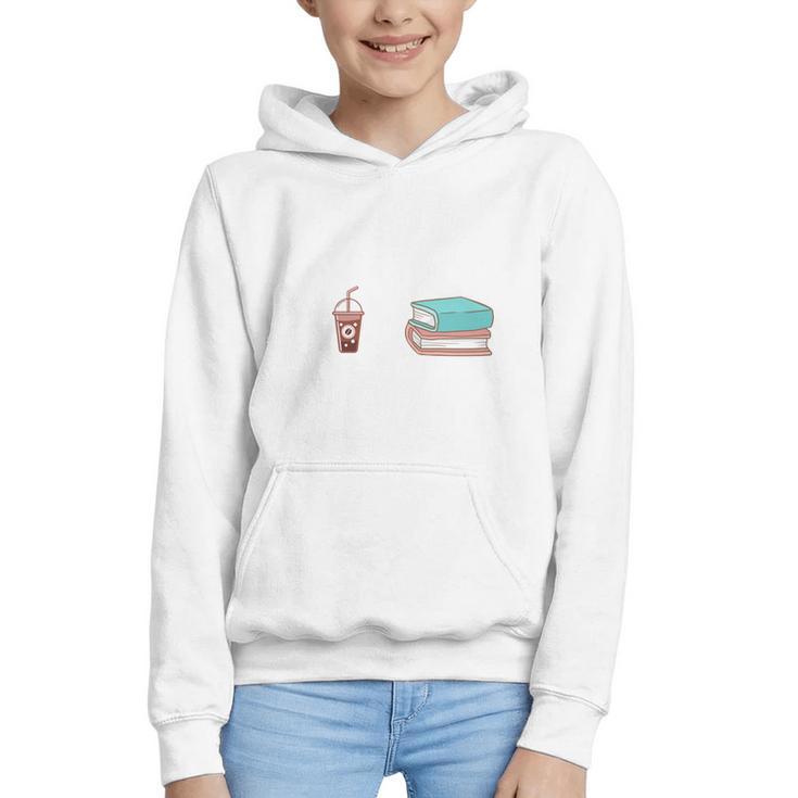 Coffee And Books Graphic Youth Hoodie