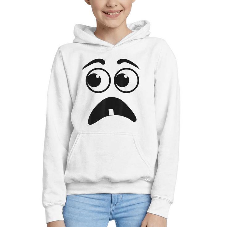 Creepy Face Carrot Halloween Book Character Costume Graphic Youth Hoodie