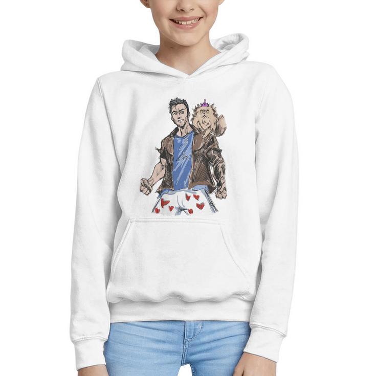 Dungeon Crawler Carl Sketchbook Princess Donut And Carl Book Graphic Youth Hoodie