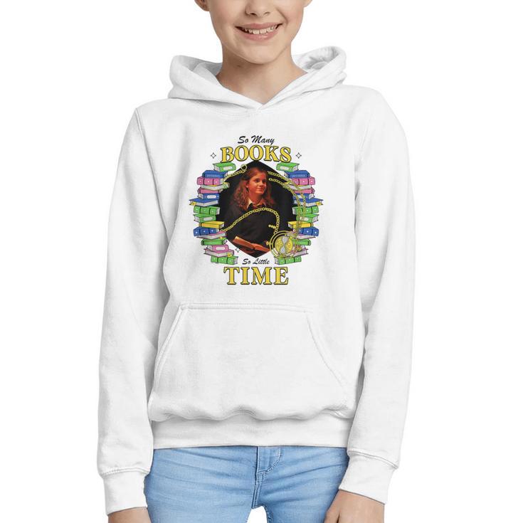 Harry Potter Hermione So Many Books So Little Time Portrait Graphic Youth Hoodie
