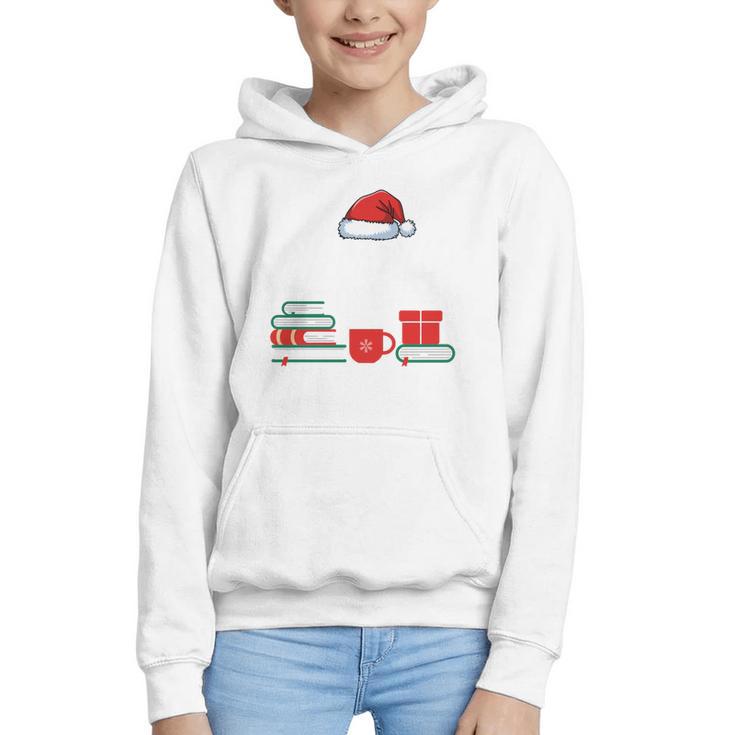 Library Crew Book Lovers Librarian Xmas Holiday Christmas Graphic Youth Hoodie
