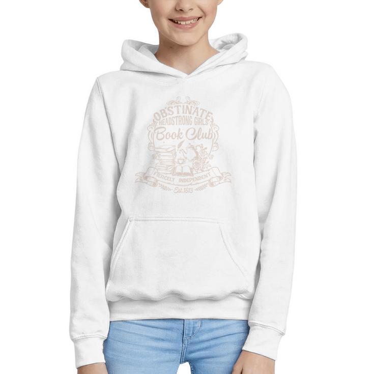 Obstinate Headstrong Girls Book Club Jane Austen Graphic Youth Hoodie