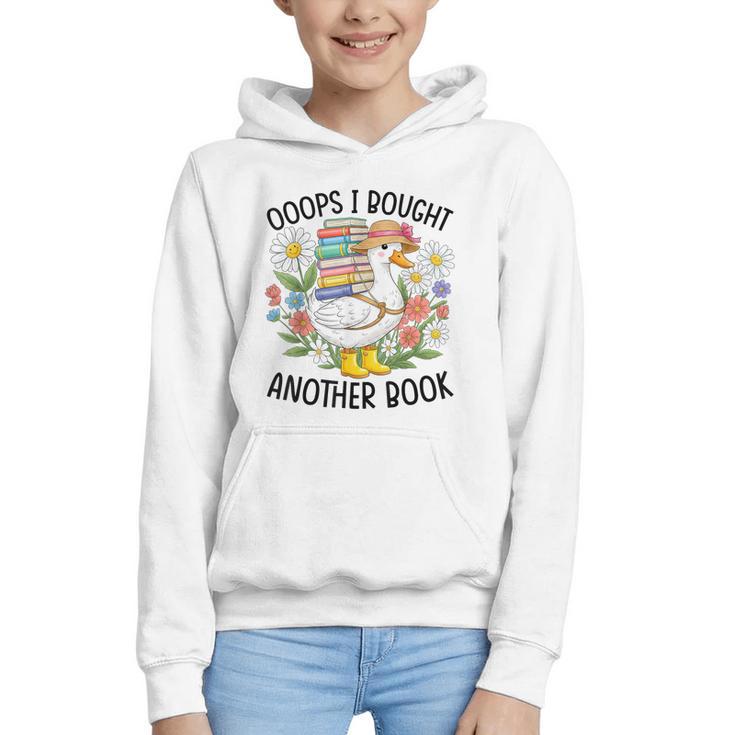 Oops I Bought Another Book Goose Graphic Youth Hoodie