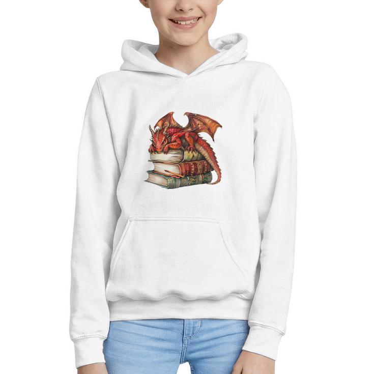 I Read Because Roasting People Is Frowned Upon Dragon Book Premium Tri-Blend Graphic Youth Hoodie