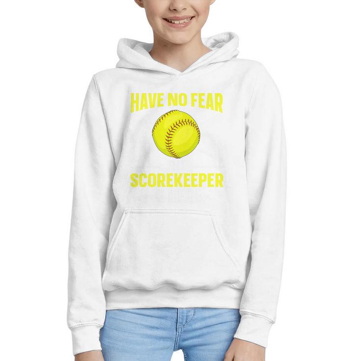 Softball Scorekeeper For a Score Book Keeper Premium Tri-Blend Graphic Youth Hoodie