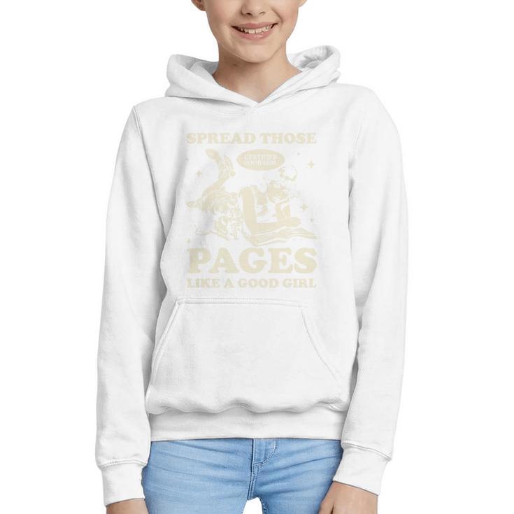 Spread Those Pages Like A Good Girl Shirt Smutty Spicy Book Premium Tri-Blend Graphic Youth Hoodie