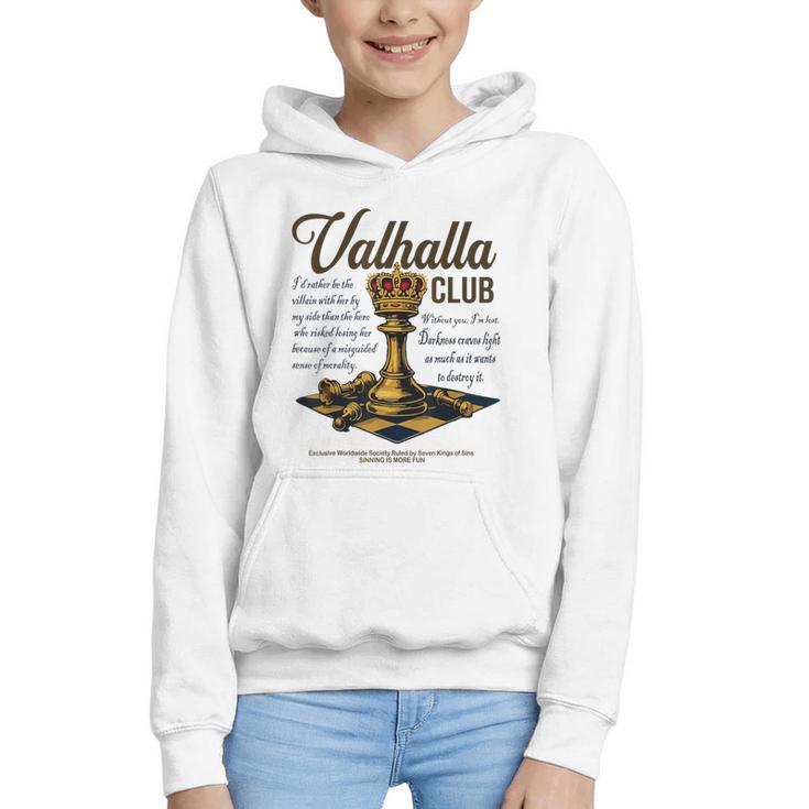 Valhalla Club Vintage Twisted Kings Sin Ana Book Love Alex Graphic Youth Hoodie