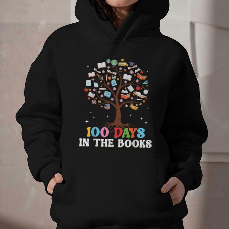 100 Days Of School 100th Day In The Books Reading Teacher Graphic Youth Hoodie 100 Days Of School 100th Day In The Books Reading Teacher Graphic Youth Hoodie